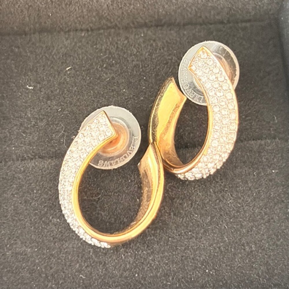 Swarovski Crystal hoop earrings